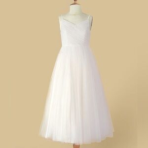 Azazie Amya White Dress